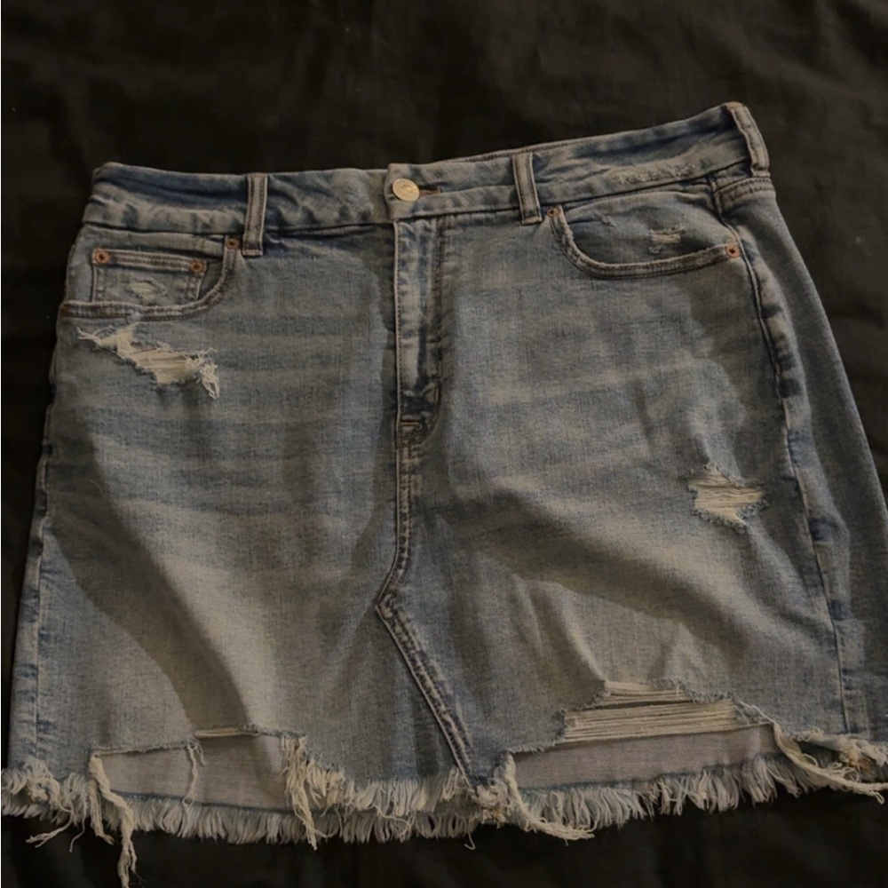 American Eagle Outfitters high waisted Distressed Mini Skirt